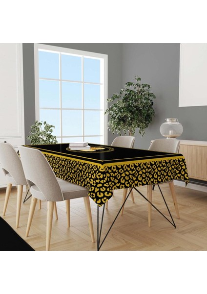 Siyah Büst Detaylı Masa Örtüsü Ince Keten Uluslararası Yıkama ve Solmama Sertifikası indirimleri