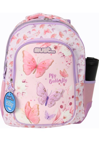 584980 Butterfly Çift Cepli Ilkokul Sırt Çantası-Pembe fiyatları