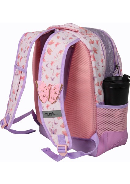 584980 Butterfly Çift Cepli Ilkokul Sırt Çantası-Pembe fırsatları