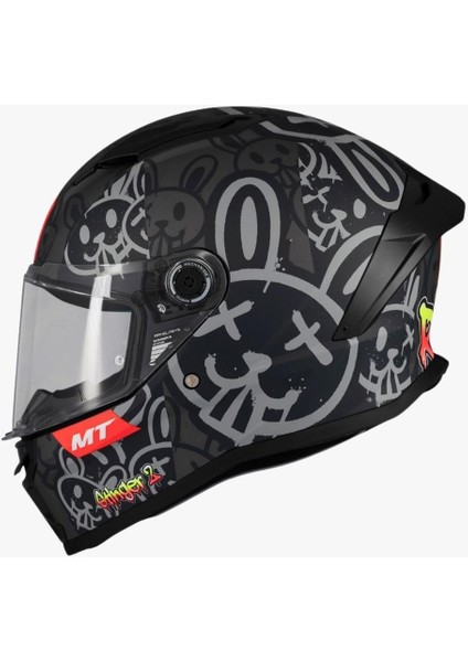 Stinger 2 Ram F1 Parlak Kapalı Kask