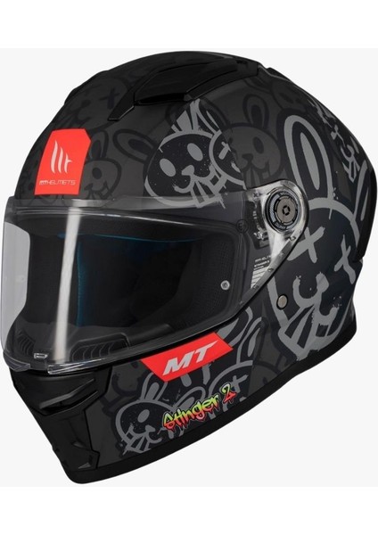 Stinger 2 Ram F1 Parlak Kapalı Kask modelleri