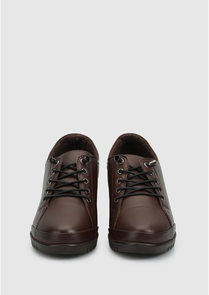 Kahve Deri Kadın Ayakkabı modelleri