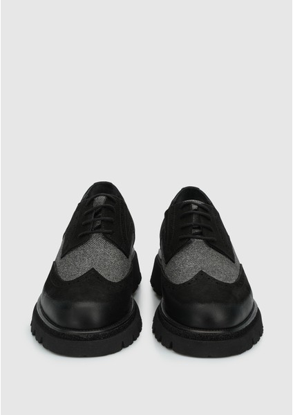 Siyah Deri Erkek Ayakkabı modelleri