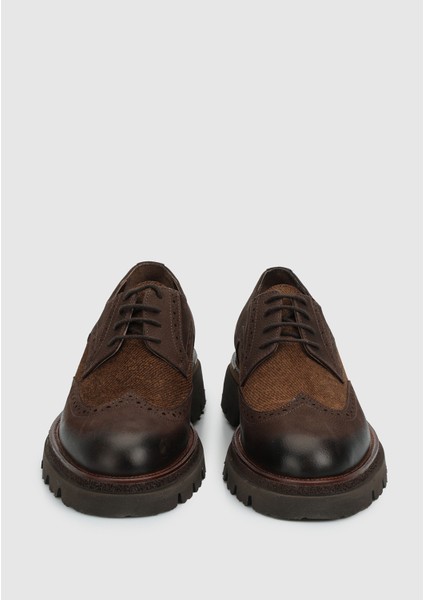 Kahve Deri Erkek Ayakkabı modelleri