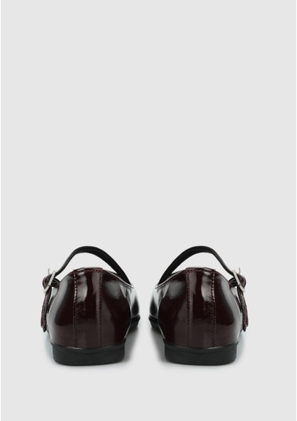 Bordo Deri Kadın Ayakkabı fırsatları