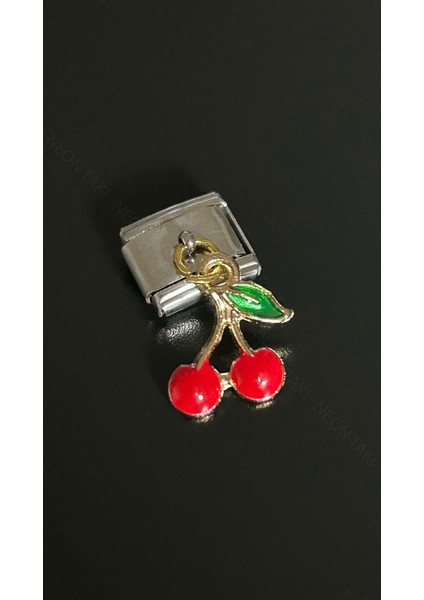 Charm, İtalyan Bileklik için, Kararmayan, Kiraz Detaylı, BİLEKLİK DAHİL DEĞİL, Gümüş Renk, Model30 fiyatları