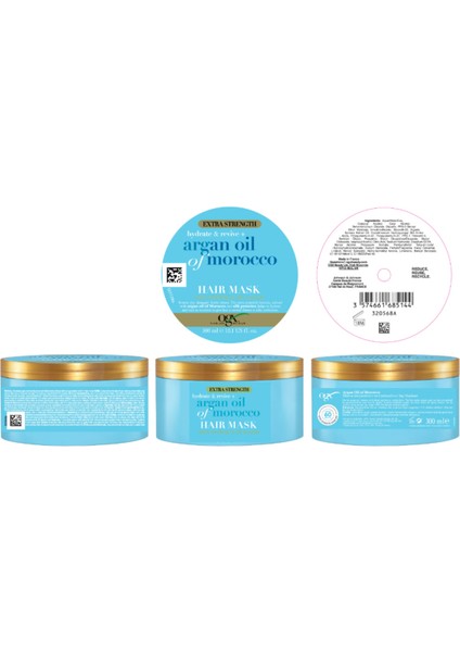 Argan Oil Of Morocco Maske 300 ml Ekstra Güçlü Nemlendirici ve Canlandırıcı, Argan Yağı ve İpek Proteinleri ile Zenginleştirilmiştir fırsatları