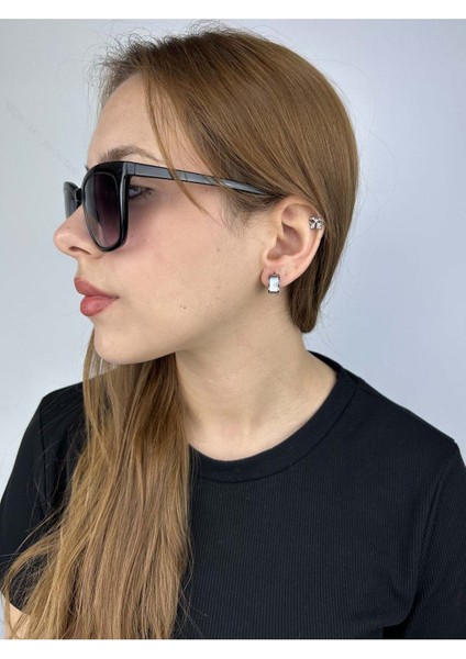 Sedefli, Halka Model, Paslanmaz Çelik Küpe 538, Kasa Gümüş Renk fiyatları