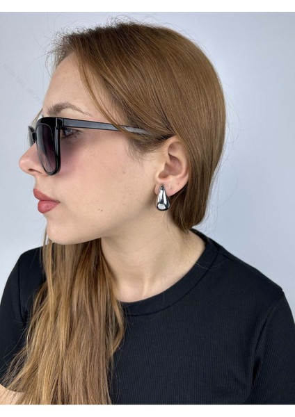 Damla Bottega, Paslanmaz Çelik Küpe 318, Gümüş Renk, G15mm, Y28mm fiyatları