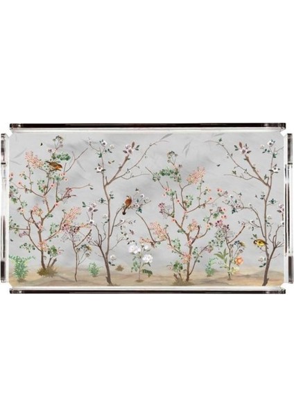 Gri Bahçe Pleksi Tepsi - PT2120 - 40X24CM fiyatları