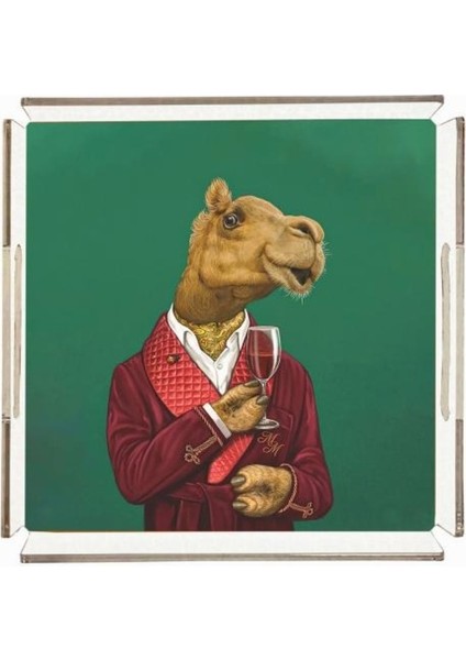 Mr. Camel Pleksi Tepsi - 25X25CM