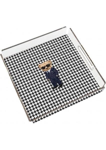 Teddy Pleksi Tepsi -25X25CM