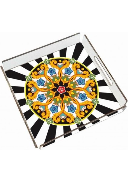 Modern Figüratif Pleksi Tepsi - 25X25CM fiyatları