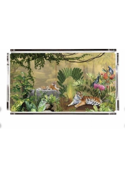 Kaplan Pleksi Tepsi - 40X24CM