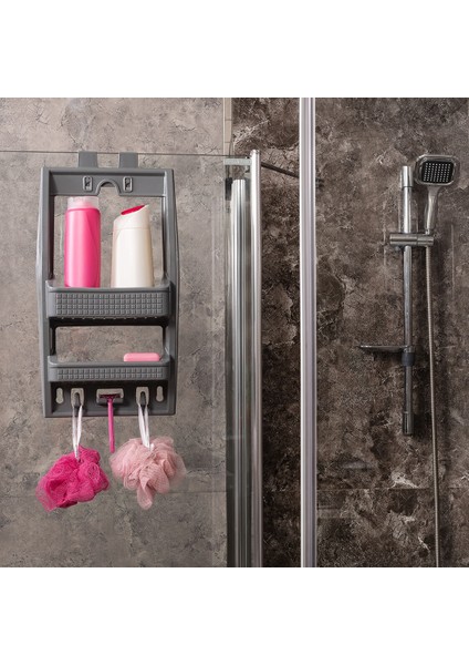 Banyo Düzenleyici Cama Asılabilir Banyo Düzenleyici Duşakabine Asılır Montajsız Şampuanlık fiyatları