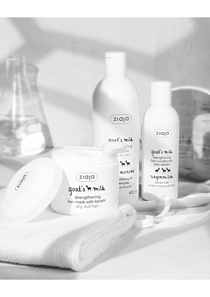 Keratin ve Keçi Sütü İçeren Saç Maskesi 200 ml Kuru Saçlar İçin Onarıcı ve Güçlendirici modelleri