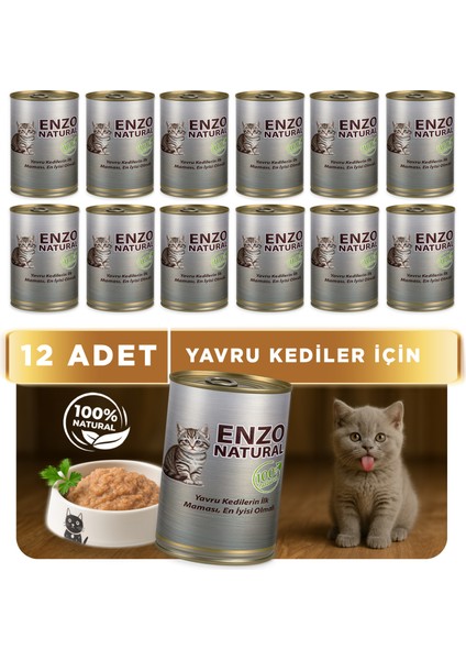 Natural Yavru Yaş Köpek Maması 410 gr X12