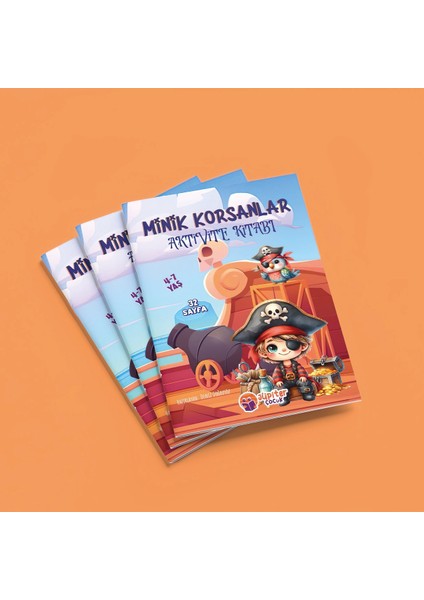 Minik Korsanlar Aktivite Kitabı - 4-7 Yaş Çocuklar Için - 32 Sayfa - Eğitici ve Eğlenceli Etkinlikler - Bulmacalar, Boyama, Labirent ve Sayı Oyunları fırsatları