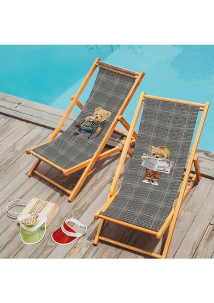 Picniker Teddy Katlanır Şezlong - Fırınlanmış Gürgen Ağacı, Süet Kumaş Gri fiyatları