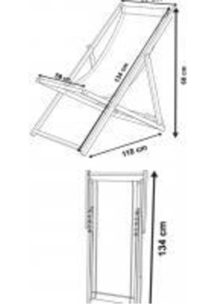 Picniker Teddy Katlanır Şezlong - Fırınlanmış Gürgen Ağacı, Süet Kumaş Gri