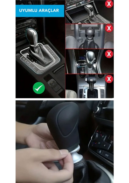 Dsg Logolu Otomatik Şanzuman Kılıfı, Dsg Modelleri ile Uyumlu, Dayanıklı Silikon Yapı