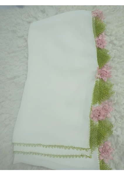 El Emeği Iğne Oyalı Namaz Örtüsü Çeyizlik Mevlit Başörtüsü Krep Kumaş 145X75 cm fiyatları