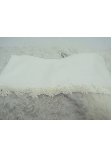 El Emeği Iğne Oyalı Namaz Örtüsü Çeyizlik Mevlit Başörtüsü Krep Kumaş 145X75 cm fiyatları