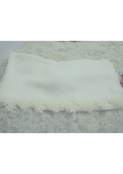 El Emeği Iğne Oyalı Namaz Örtüsü Çeyizlik Mevlit Başörtüsü Krep Kumaş 145X75 cm indirimleri
