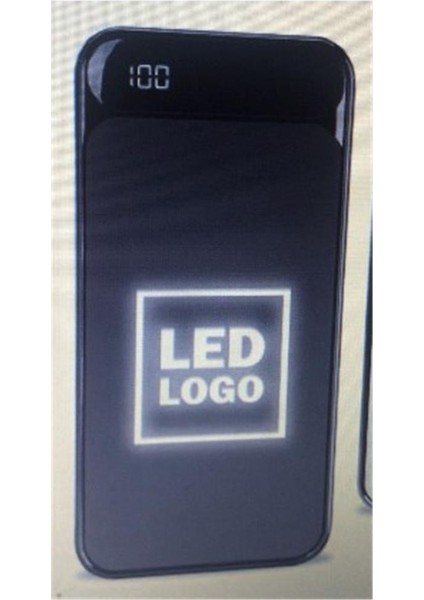 IP-G2711 10000 mAh Powerbank 2 Usb Port Siyah LCD + LED Gösterli Taşınabilir Pil Şarj Cihazı