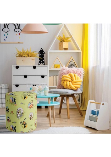 Looney Tunes Puf (Warner Bros Lisanslı Ürün, Süet Kumaş, Uluslararası Solmama Sertifikası) fiyatları