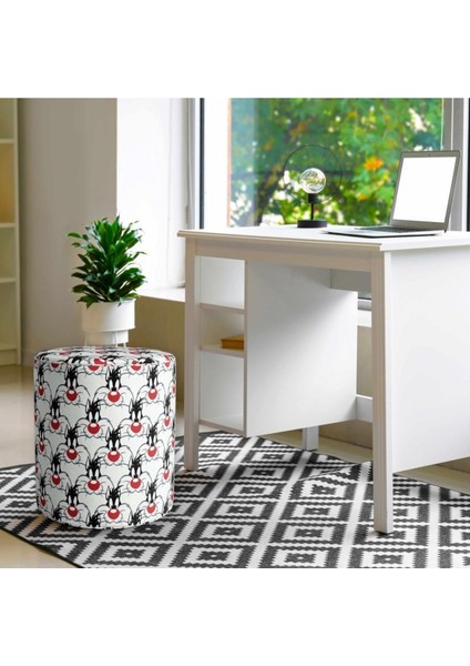 The Sylvester Puf (Warner Bros Lisanslı Ürün, Süet Kumaş, Uluslararası Solmama Sertifikası) modelleri