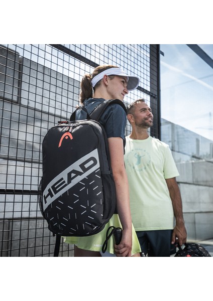 Team 21L Siyah/turuncu Tenis Sırt Çantası
