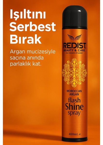 Saç Spreyi Parlatıcı Flash Shine 400 ml x 2 Tüm Saç Tiplerine Uygun, İnce Taneli Hafif Formül modelleri