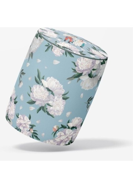 Blue-Whıte Rose Puf modelleri