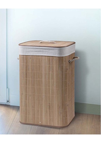 Bambu Çamaşır Sepeti - 60 Litre