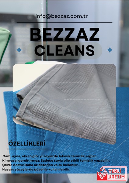 (3 Adet) Mikrofiber Temizlik Bezi (60 x 40) modelleri