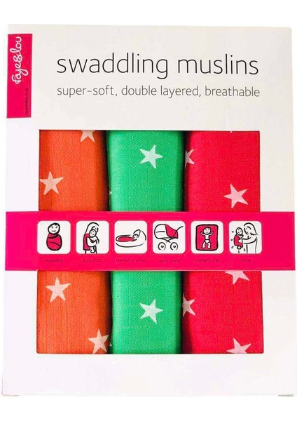 3'lü Çok Amaçlı Müslin Örtü