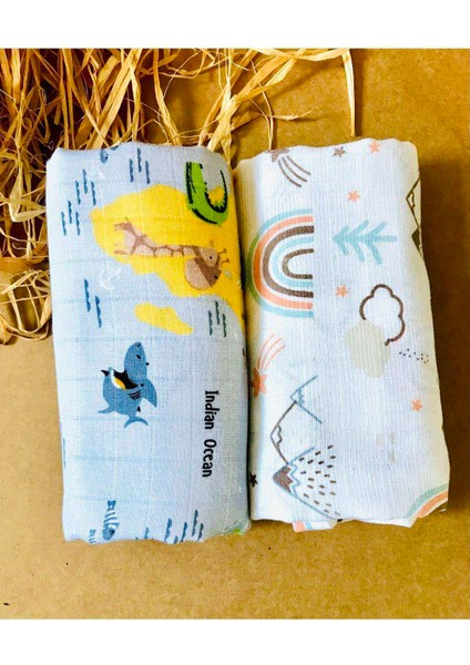 2 Adet Organik Müslin Örtü Battaniye fiyatları