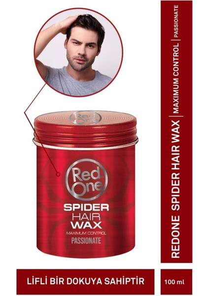 Spider Wax Passion 100 ml Su Bazlı Güçlü Tutucu