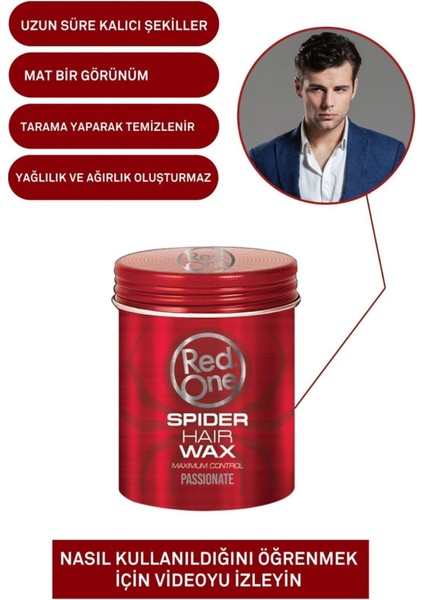 Spider Wax Passion 100 ml Su Bazlı Güçlü Tutucu