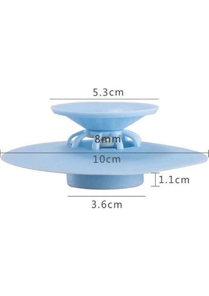 2 Kademeli Lavabo ve Küvet Tıkacı Süzgeç Silikon Buton Lavabo Gider Tıpası 1 Adet modelleri