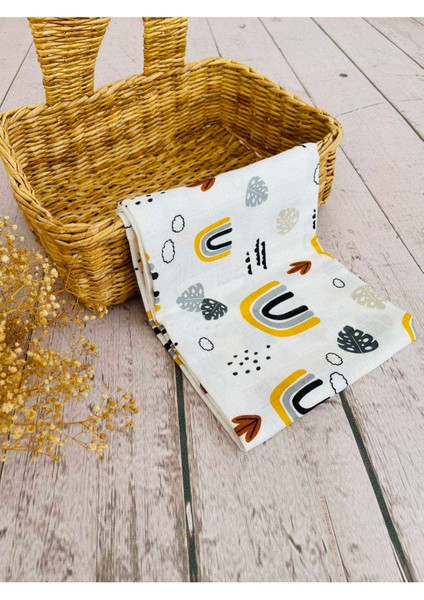 3 Adet 75X75 cm Çok Amaçlı Müslin Bezi Örtü Battaniye