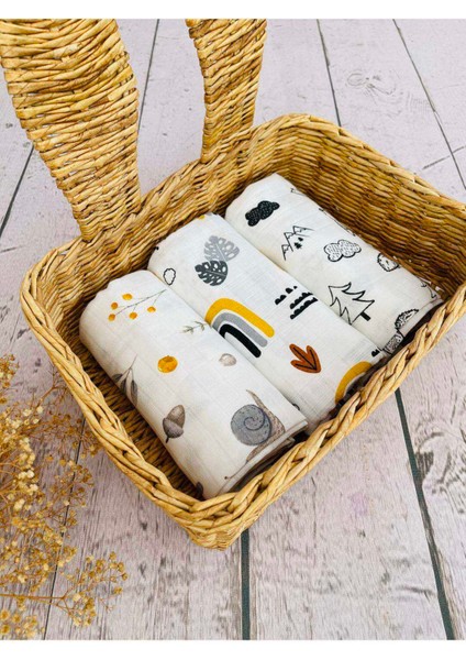 3 Adet 75X75 cm Çok Amaçlı Müslin Bezi Örtü Battaniye modelleri