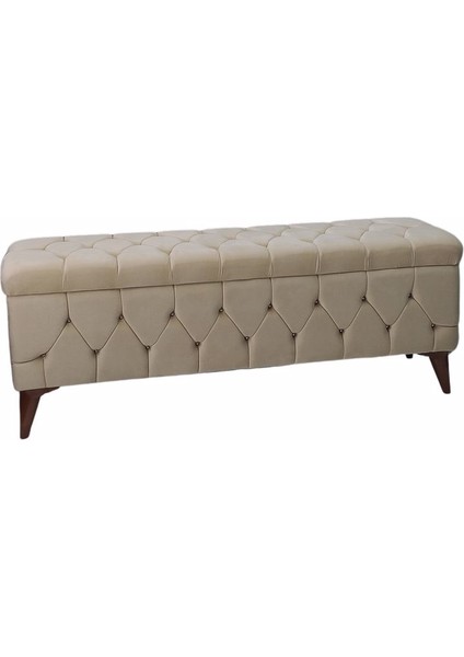 Sandıklı Puf Bench Puf 140 cm Krem A+ Kalite modelleri