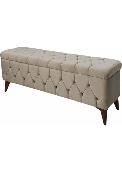 Sandıklı Puf Bench Puf 140 cm Krem A+ Kalite