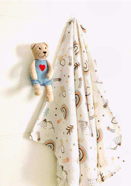 3 Adet 110X110 Çok Amaçlı Müslin Bezi Örtü Battaniye fiyatları