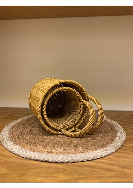 Mell And More 2'li Rattan Çiçeklik Kaşıklık Organizer modelleri