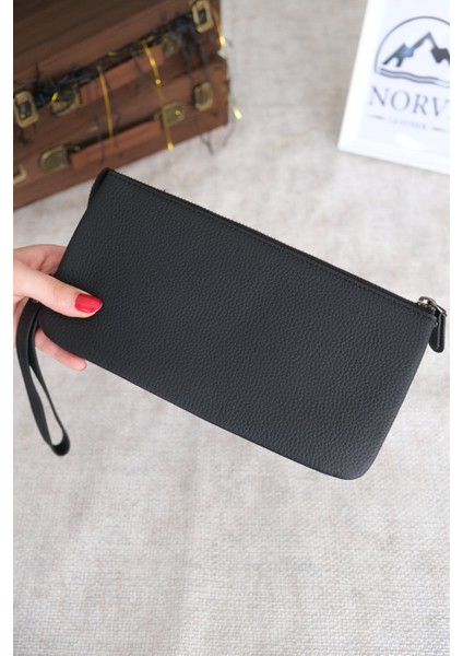 El Çantası Hakiki Deri Siyah