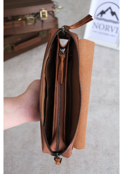 Hakiki Deri Erkek El Çantası Kahverengi fiyatları