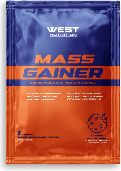 Mass Gainer Karbonhidrat Tozu 1500 gr 15 Saşe Kurabiye Aromalı modelleri